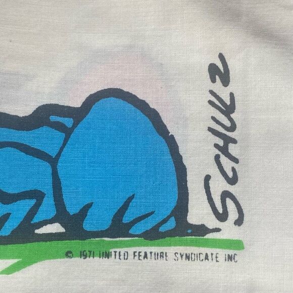1971 Schulz Peanuts Snoopy Linus Pillowcase Set Vintage United Feature Syndicate - Picture 4 of 5